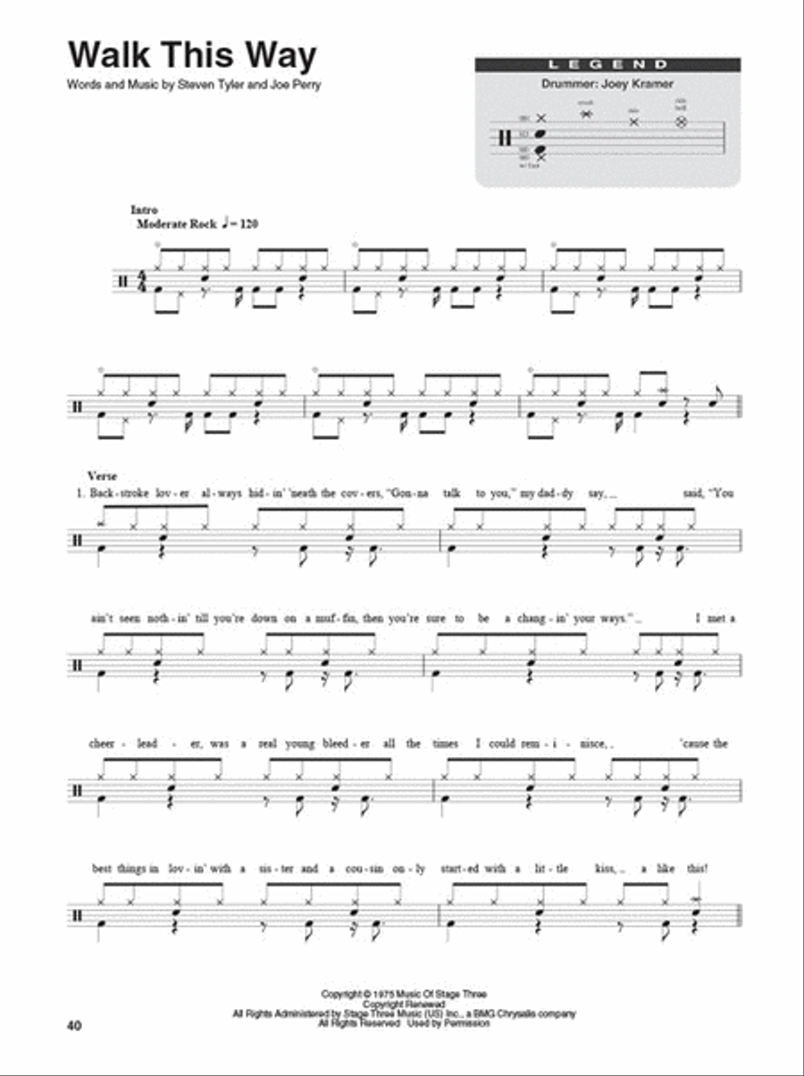 Aerosmith Percussion scores gallery preview page 5