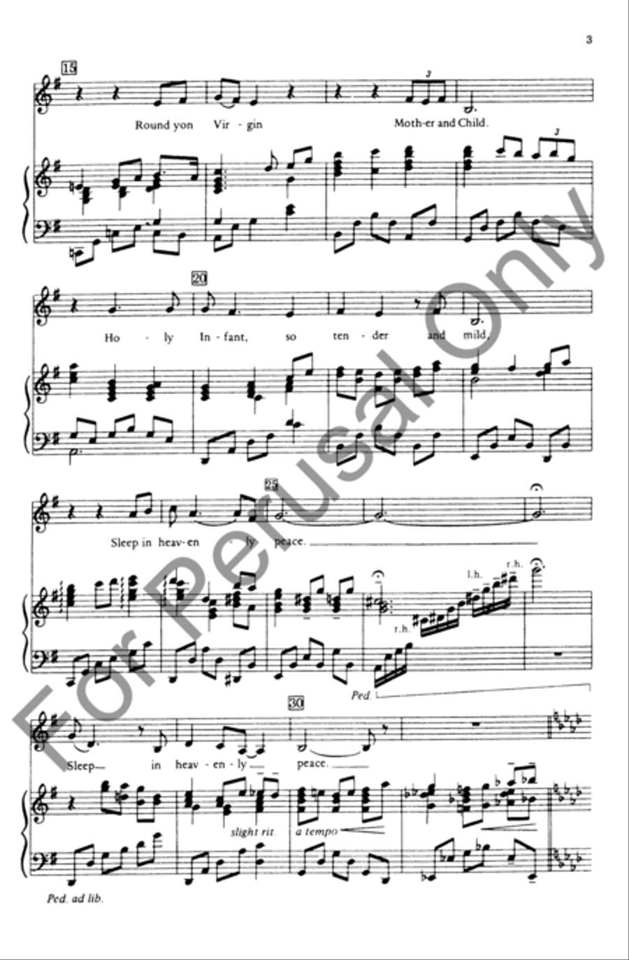 Silent Night 4-Part scores gallery preview page 3