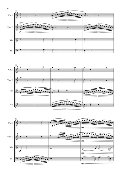Mozart Sonata No: 16 in C Major for String Quartet image number null