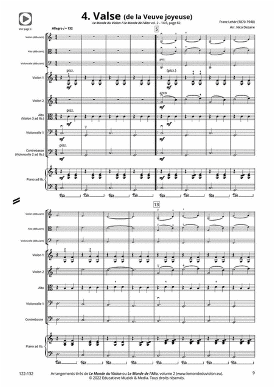 Notre deuxième concert! String Orchestra scores gallery preview page 3