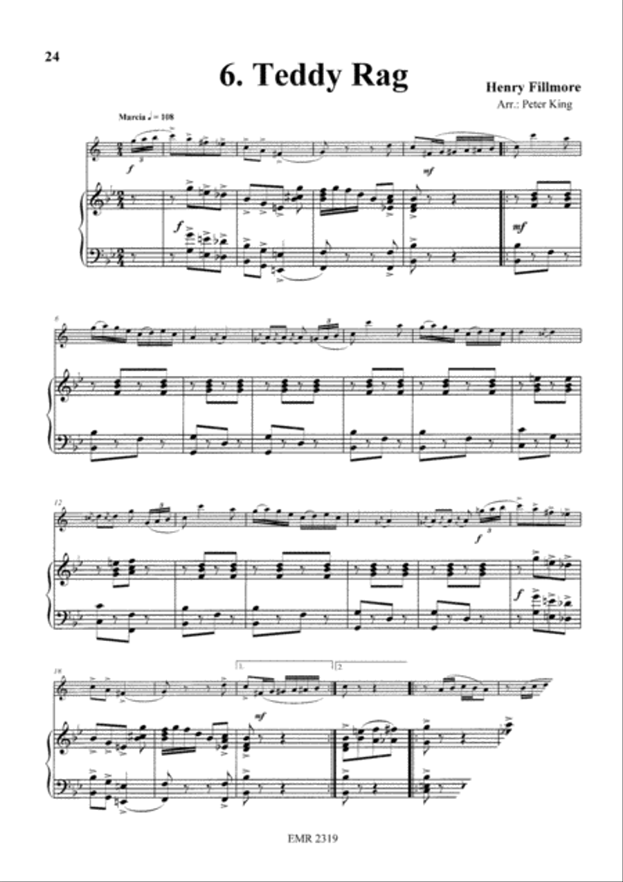 15 Rags Tenor Saxophone scores gallery preview page 8