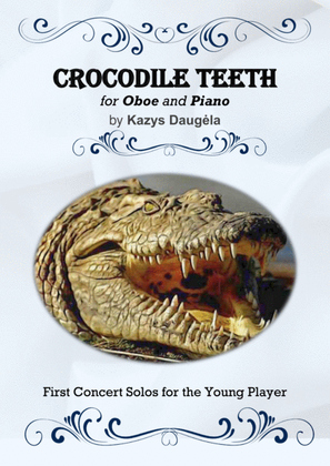 Book cover for "Crocodile Teeth" for Oboe and Piano