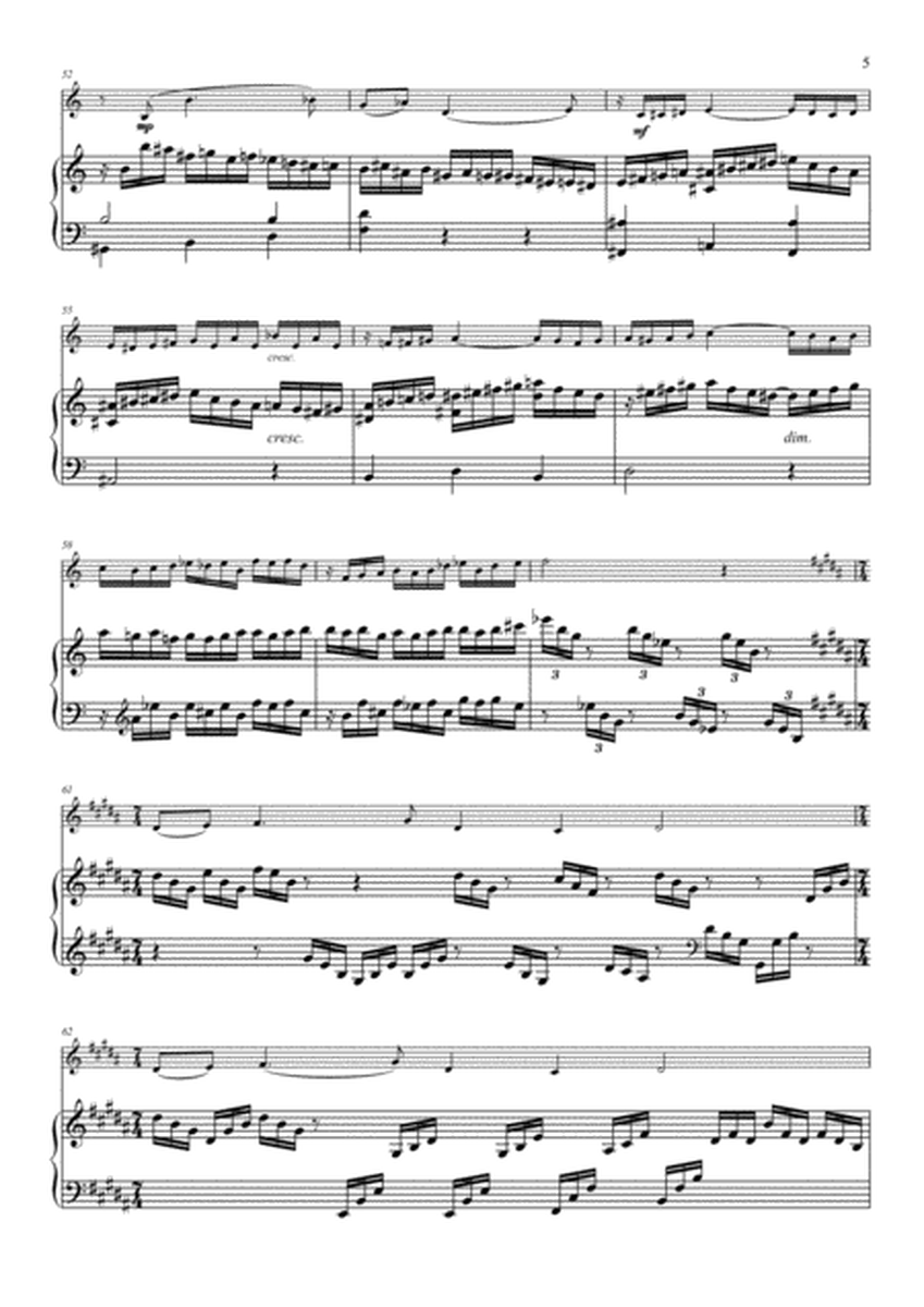 Nostalgia for Alto Saxophone (Clarinet) and Piano
