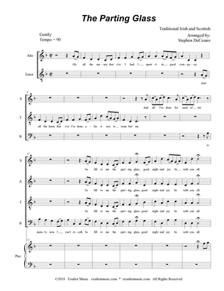 The Parting Glass (for SATB)