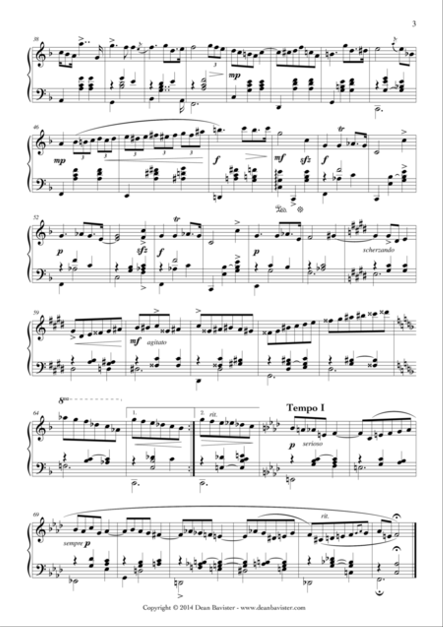 2 Waltzes for Piano (Opus 19) Piano Solo scores gallery preview page 4