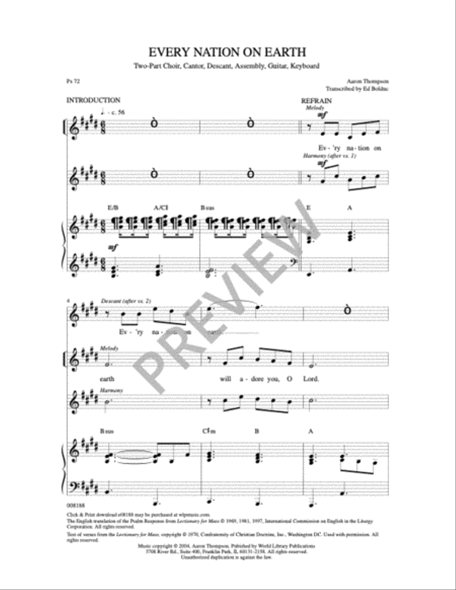Every Nation On Earth 2-Part scores gallery preview page 6