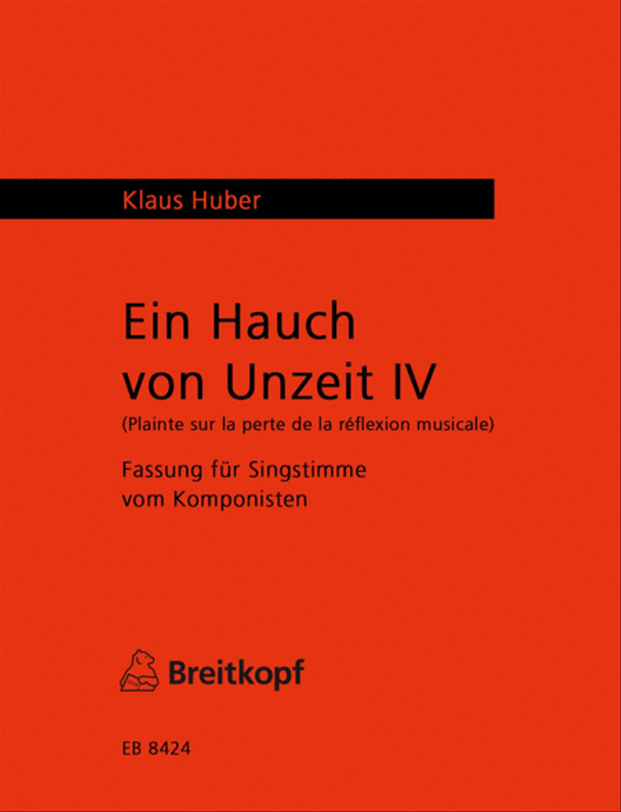 Ein Hauch von Unzeit Voice scores gallery preview page 1