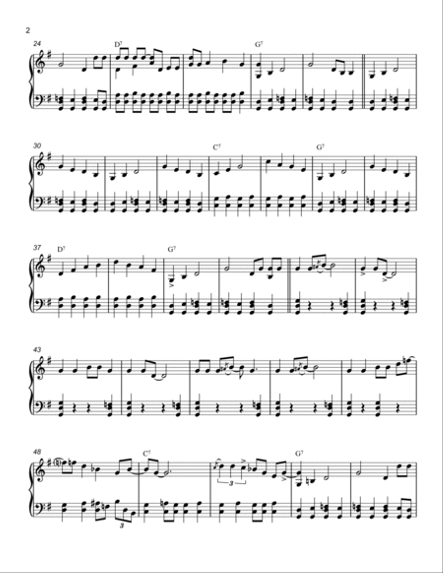 Blue Suede Shoes Blue Suede Shoes Piano Solo scores gallery preview page 2