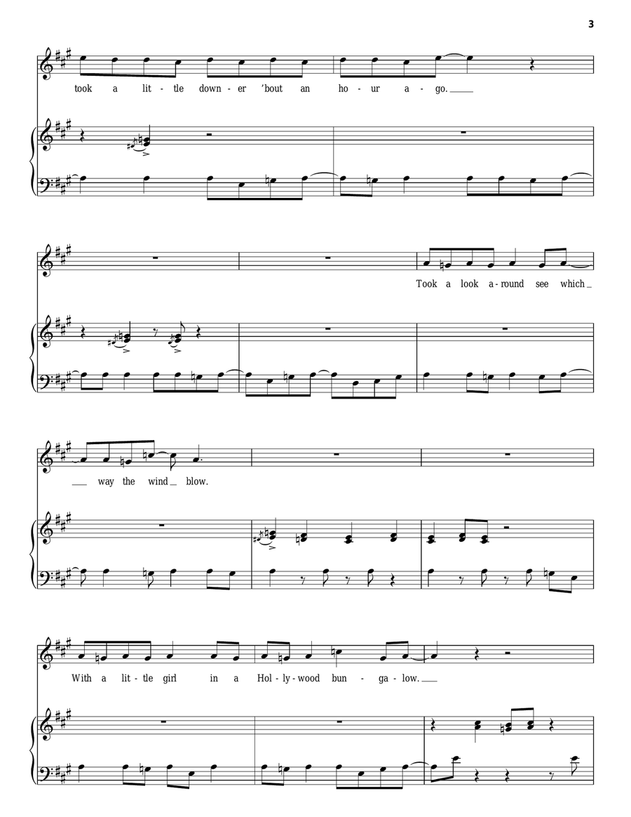 L.A. Woman Piano, Vocal scores gallery preview page 3