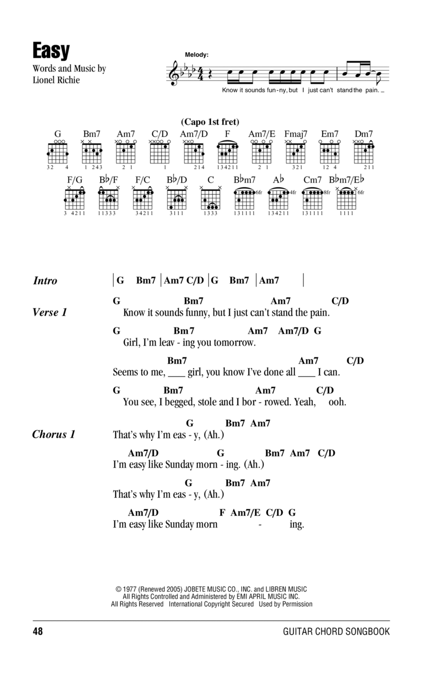 Easy Acoustic Guitar scores gallery preview page 1