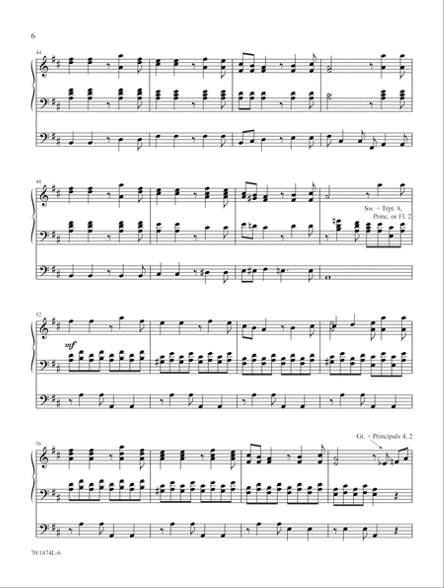 Every Time I Feel the Spirit (Digital Download) Organ scores gallery preview page 6