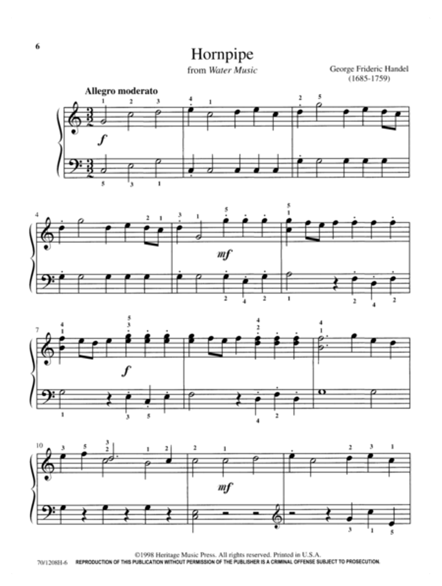 Mastering Melodies: The Baroque Period Piano Solo scores gallery preview page 6