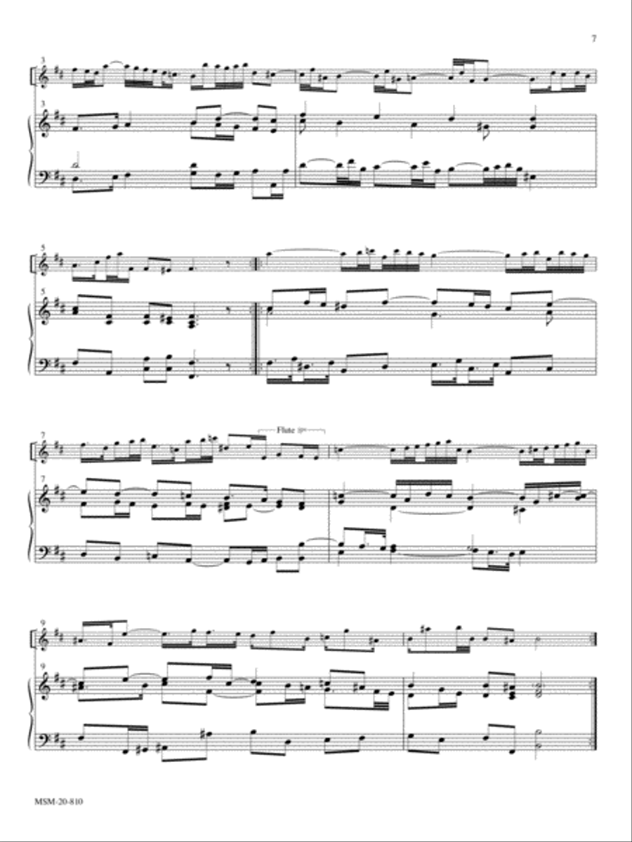 Aria (in B minor) Organ scores gallery preview page 2