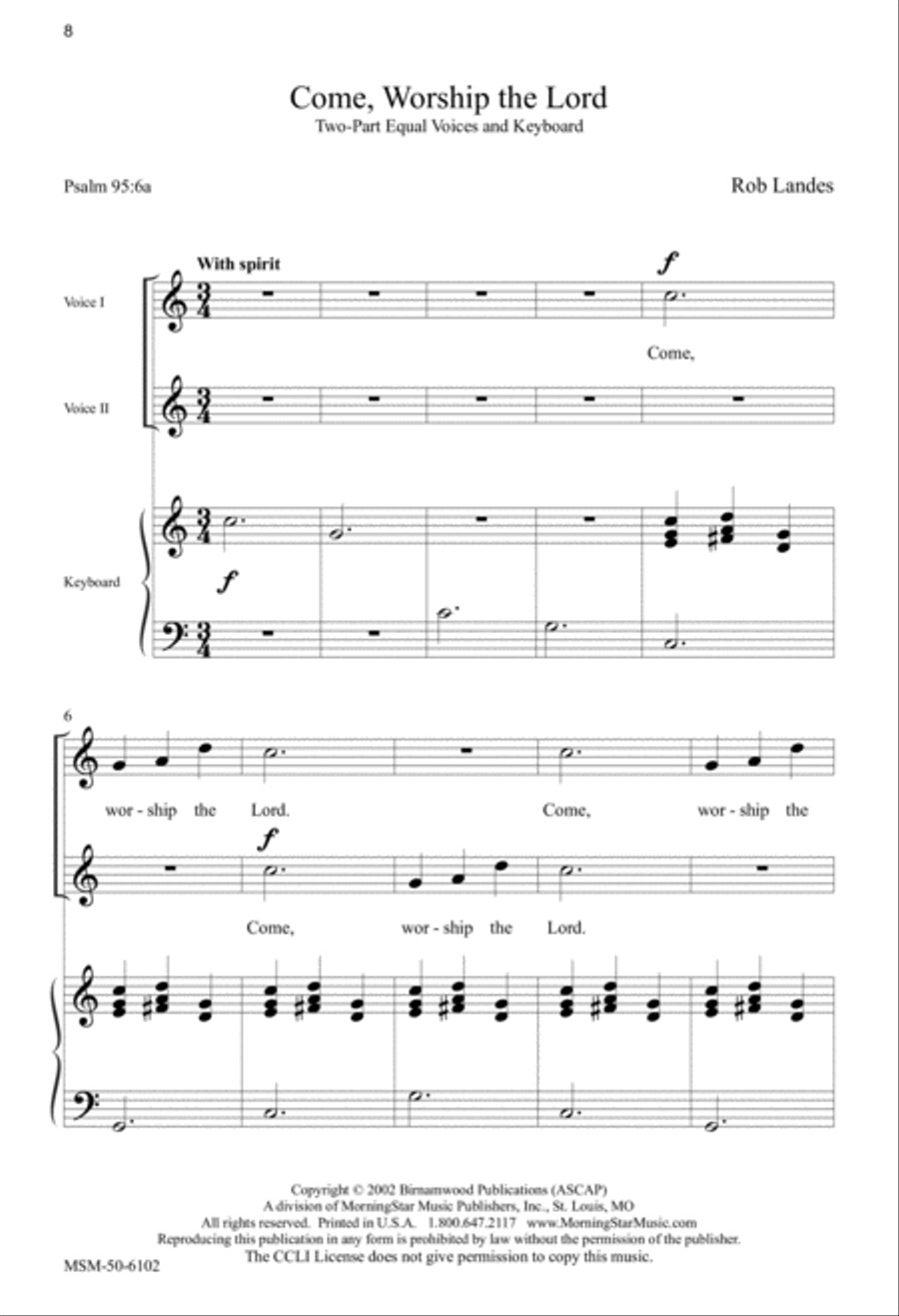 Four Short Pieces for Treble Voices