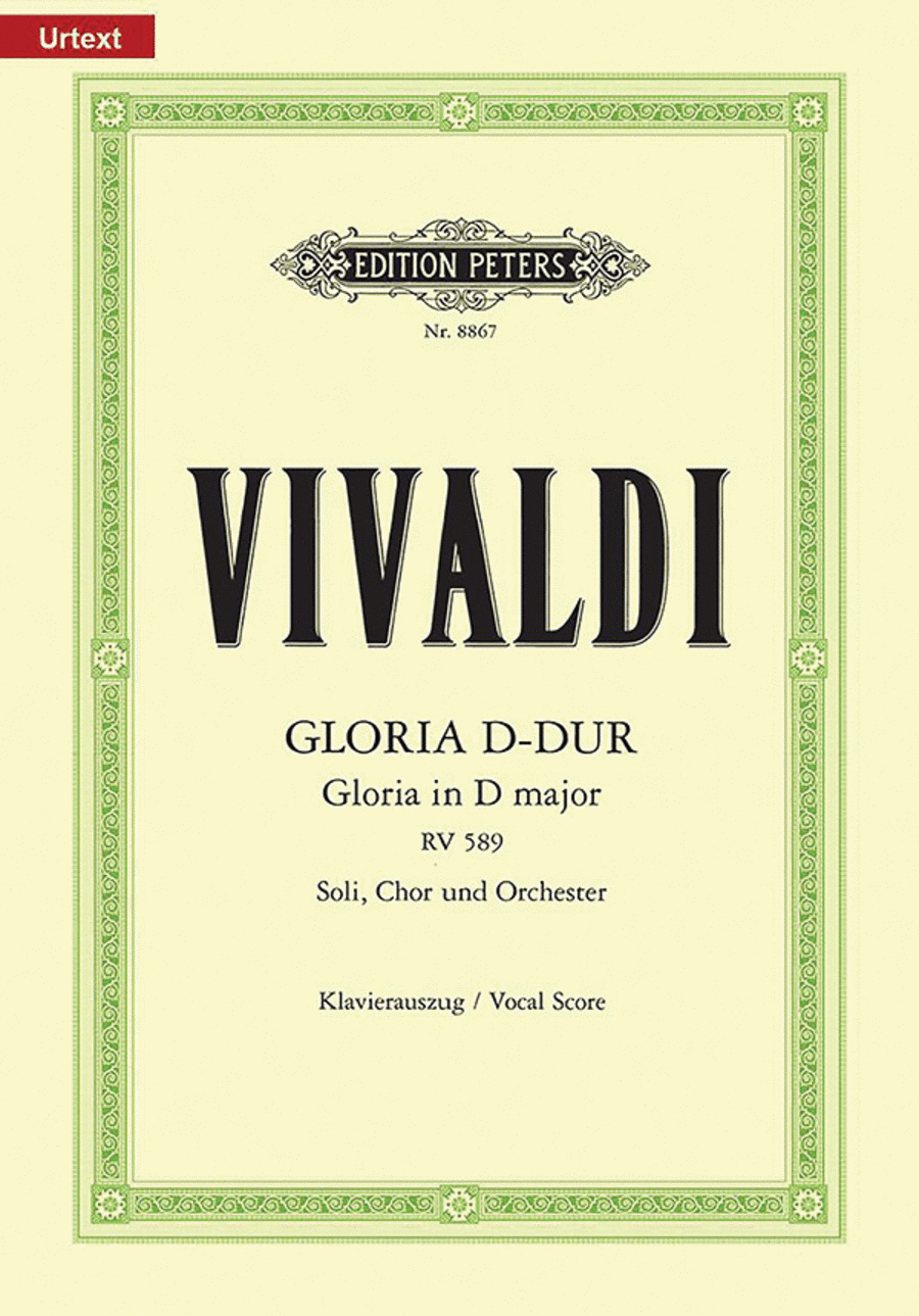 Gloria in D RV 589 (Vocal Score) SSA scores gallery preview page 1