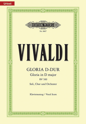 Book cover for Gloria in D RV 589 (Vocal Score)