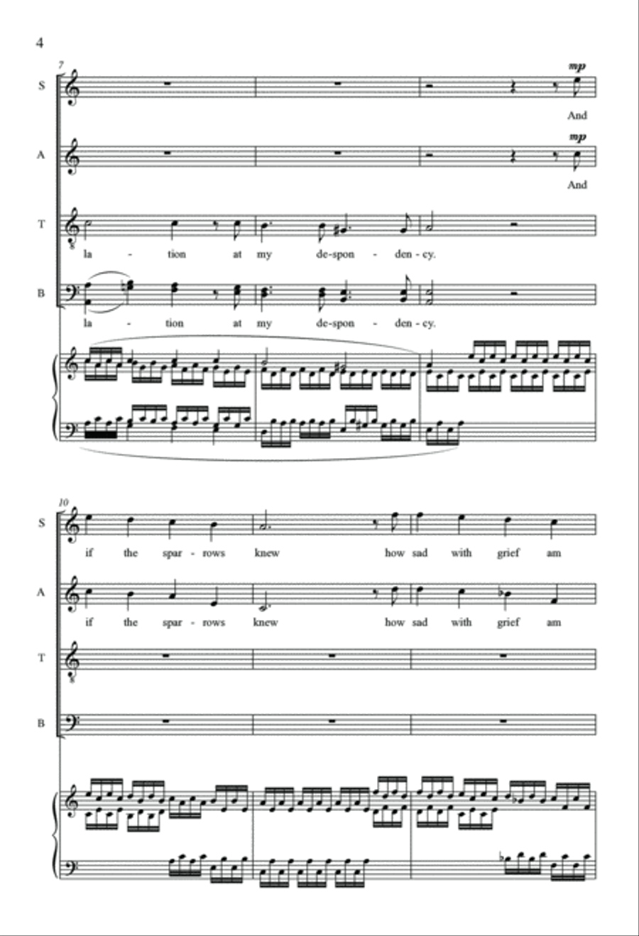 And If the Flowers Knew And If the Flowers Knew 4-Part scores gallery preview page 4