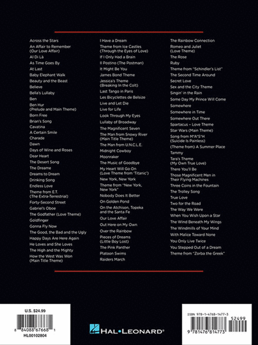 100 Movie Songs for Piano Solo Piano Solo scores gallery preview page 2