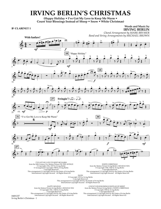 Irving Berlin's Christmas (Medley) - Bb Clarinet 1