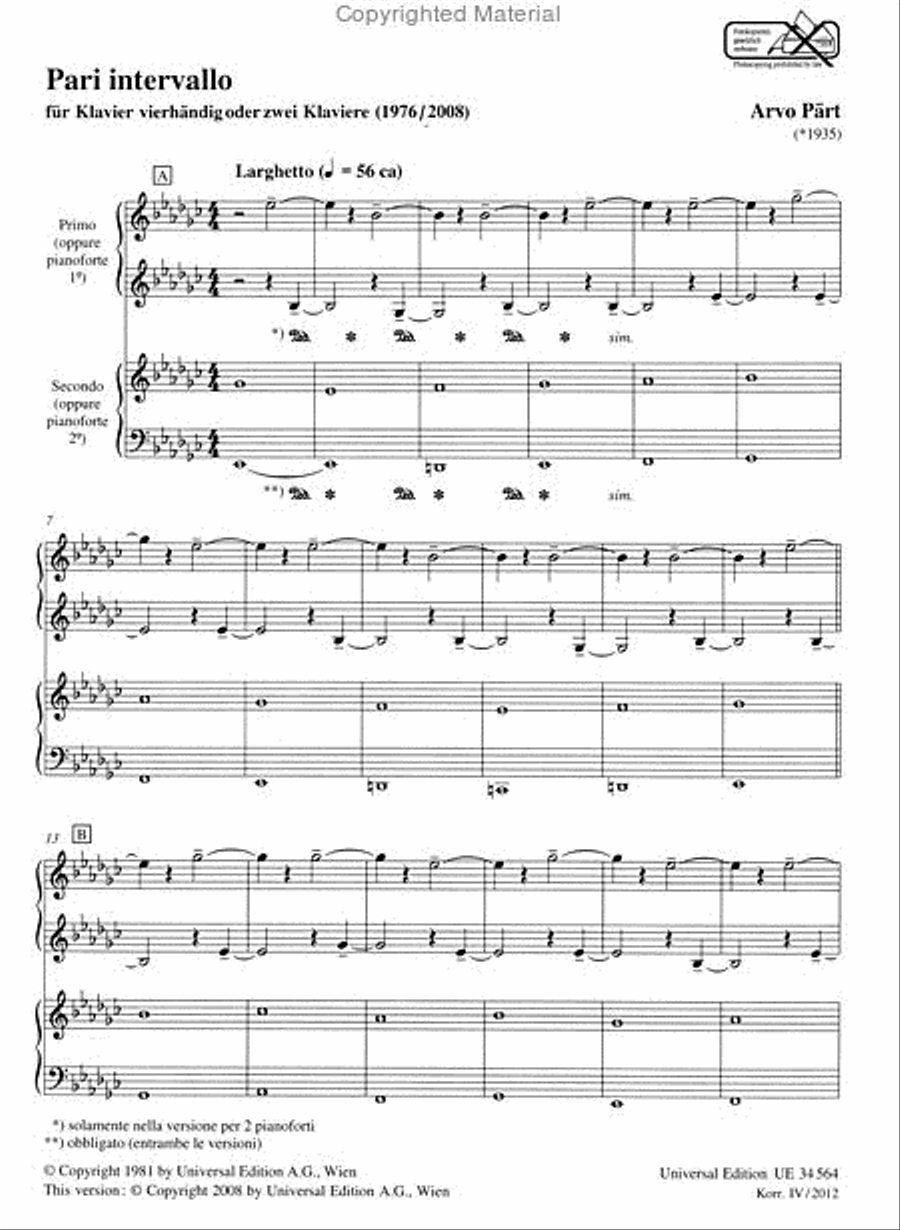 Pari Intervallo Chamber Music scores gallery preview page 2