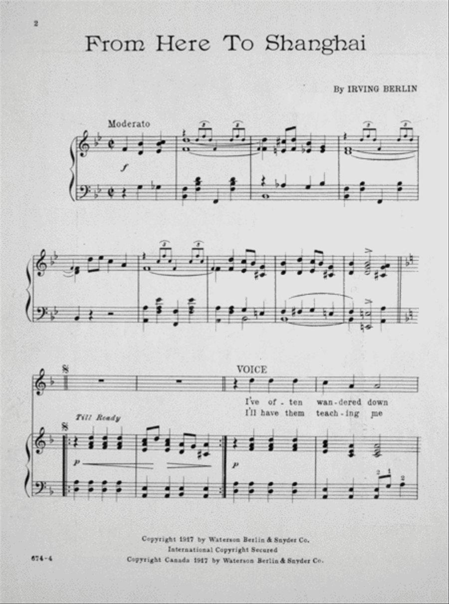 From Here to Shanghai Voice scores gallery preview page 2