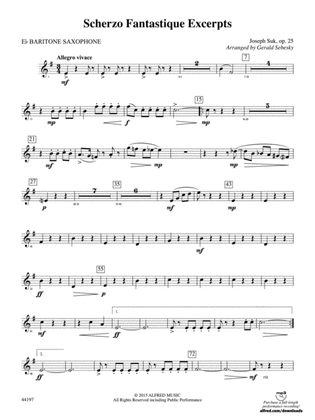 Scherzo Fantastique Excerpts: E-flat Baritone Saxophone