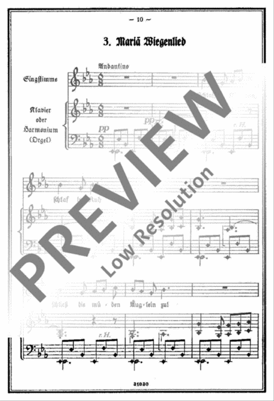 4 Gesänge 4 Gesänge Voice Solo scores gallery preview page 11