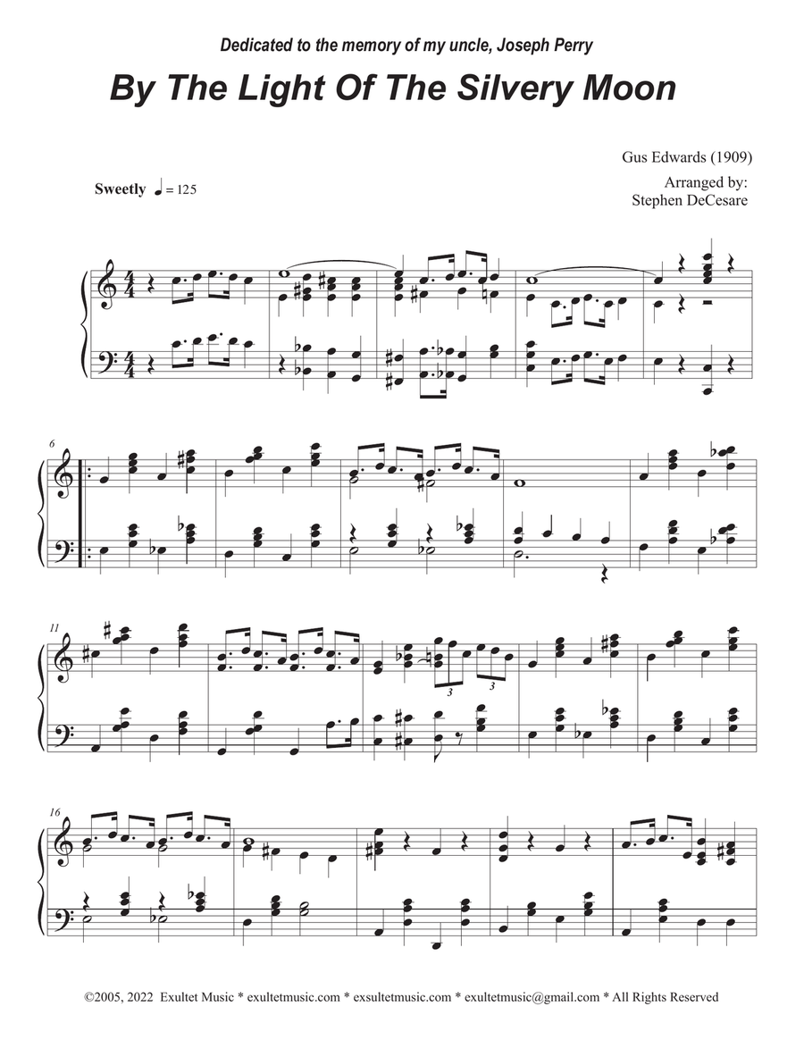 By The Light Of The Silvery Moon (Trombone Duet) Trombone Duet scores gallery preview page 5