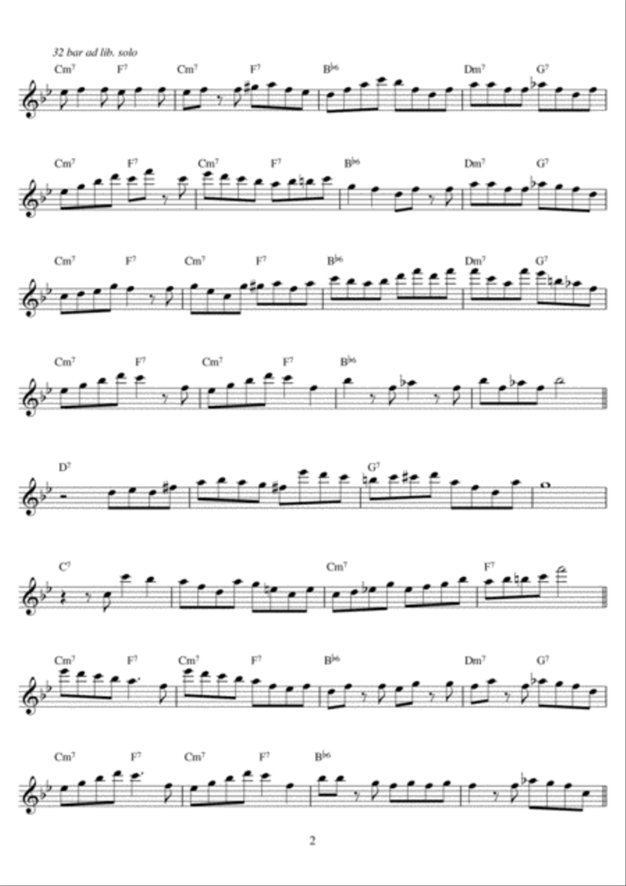 Perdido Flute Solo scores gallery preview page 2