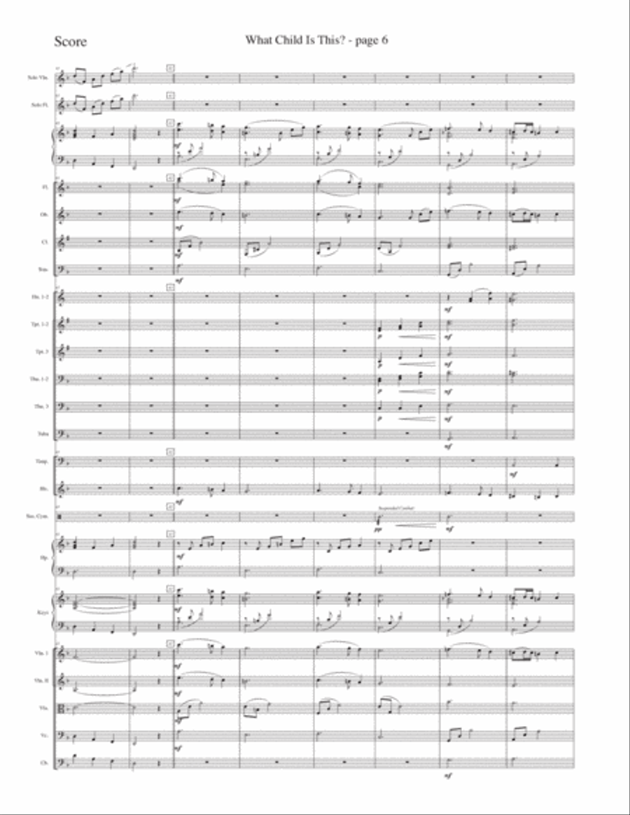What Child Is This? Full Orchestra scores gallery preview page 6