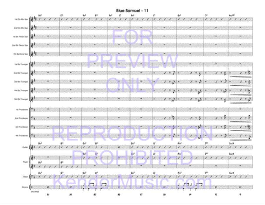 Blue Samuel Blue Samuel Jazz Ensemble scores gallery preview page 12