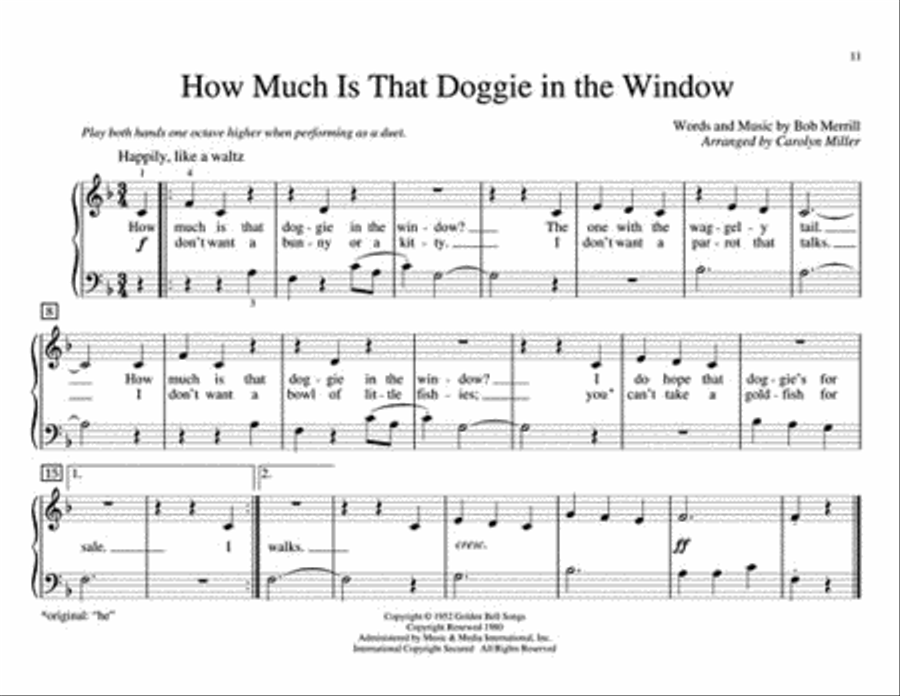 Teaching Little Fingers to Play Children's Songs Piano Method scores gallery preview page 6