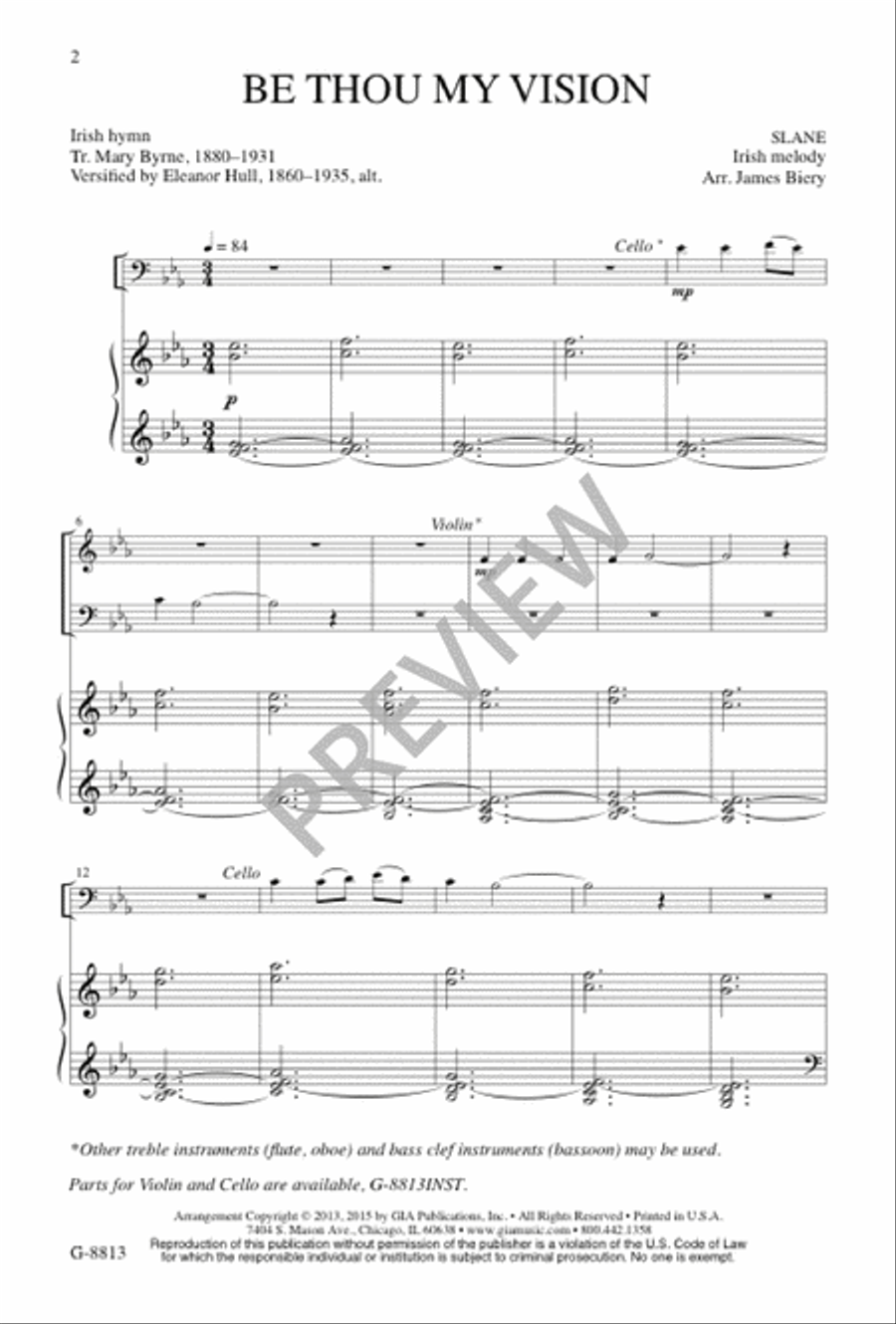 Be Thou My Vision 2-Part scores gallery preview page 3