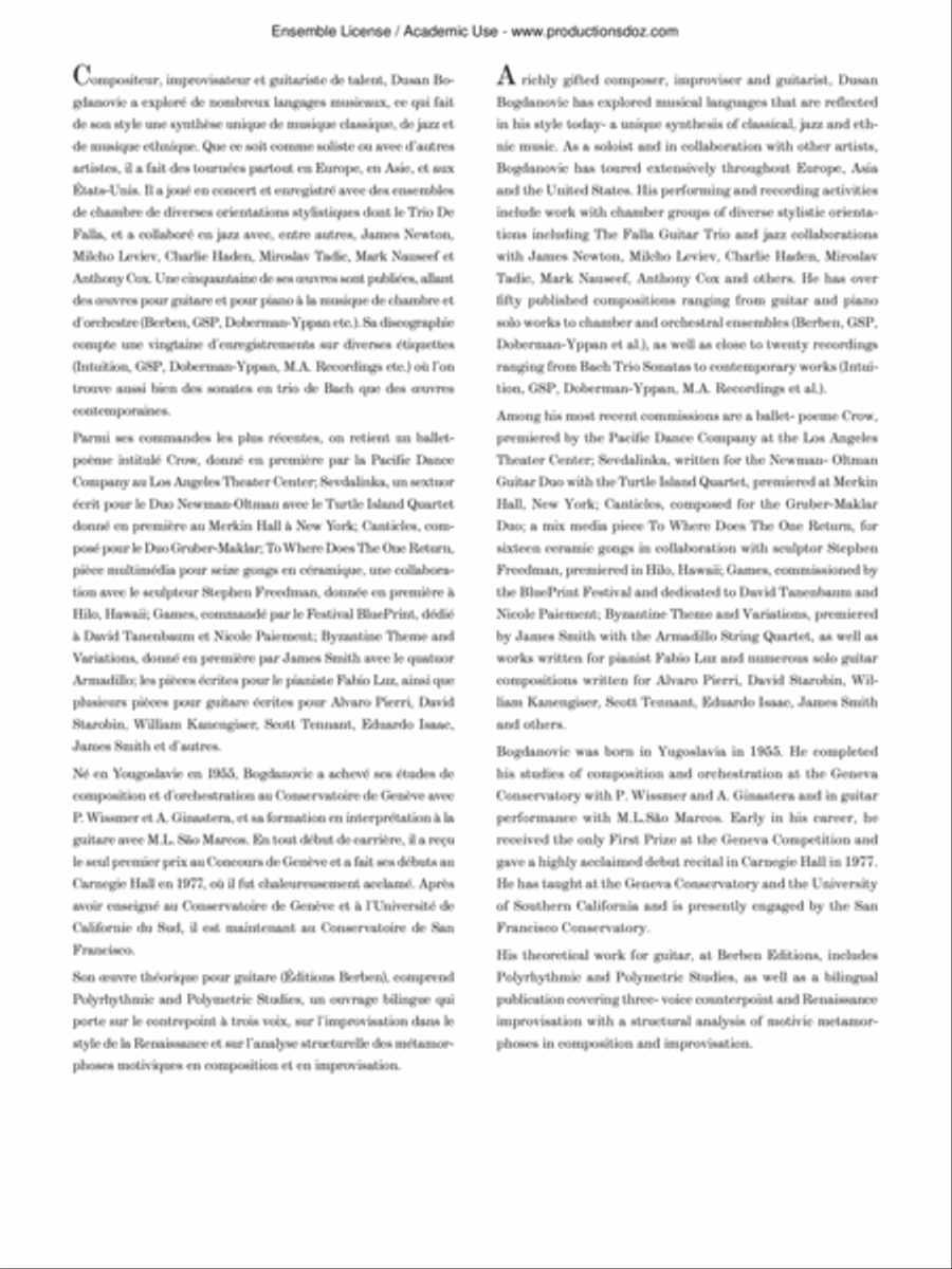 Nuovi Ricercari Classical Guitar scores gallery preview page 2