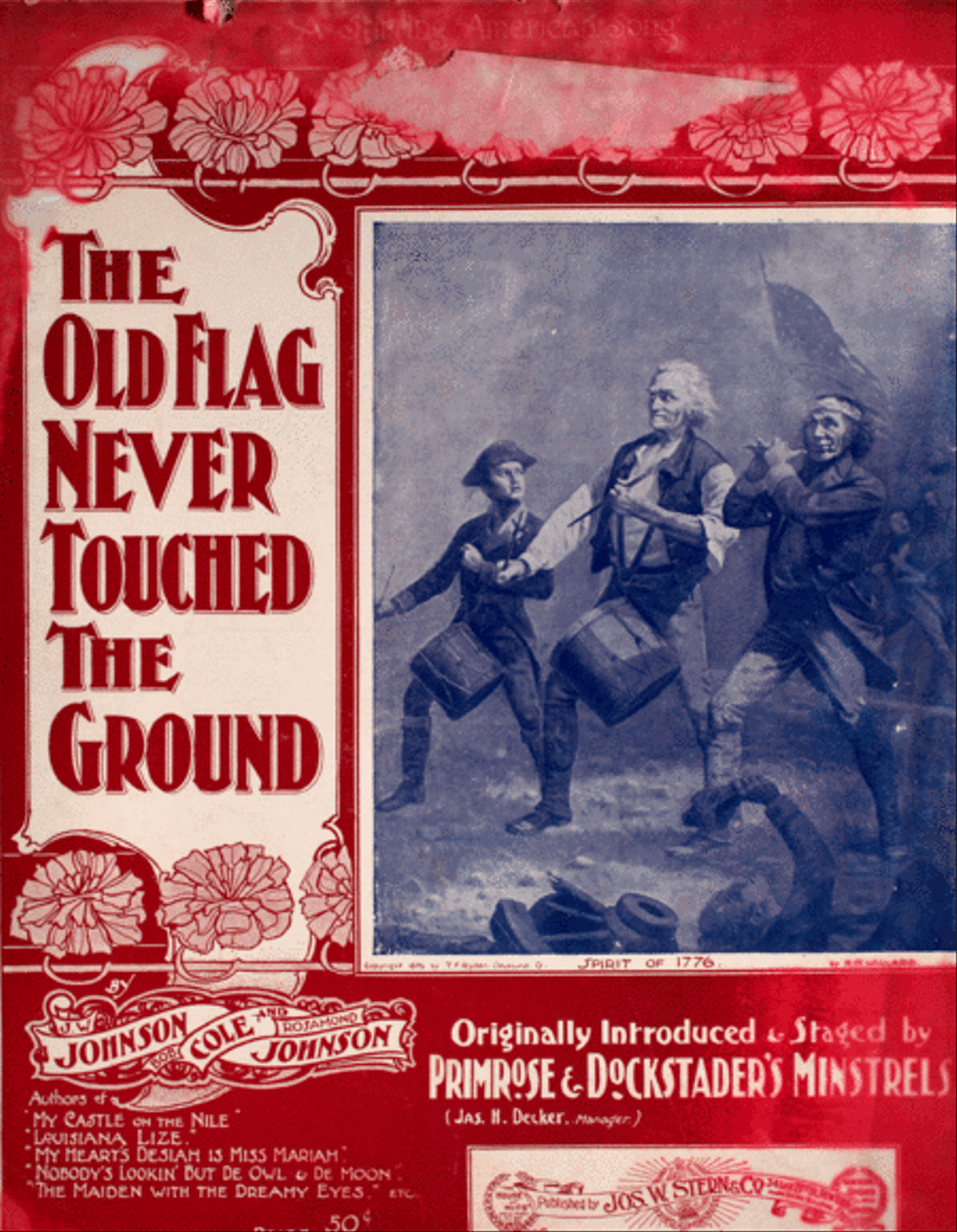 The Old Flag Never Touched the Ground. A Stirring American Song Voice scores gallery preview page 1