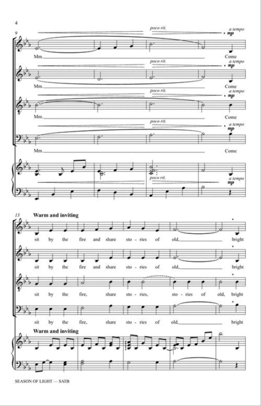 Season of Light 4-Part scores gallery preview page 5