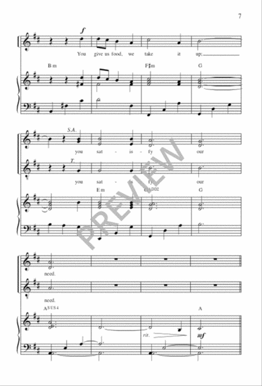 God, Send Out Your Spirit 4-Part scores gallery preview page 8