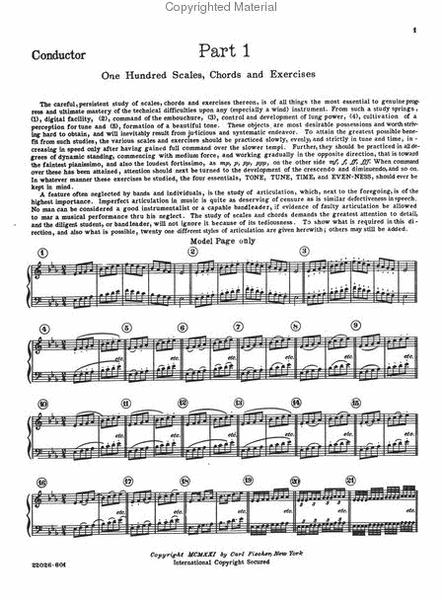 Unisonal Scales Bass Clarinet - Sheet Music
