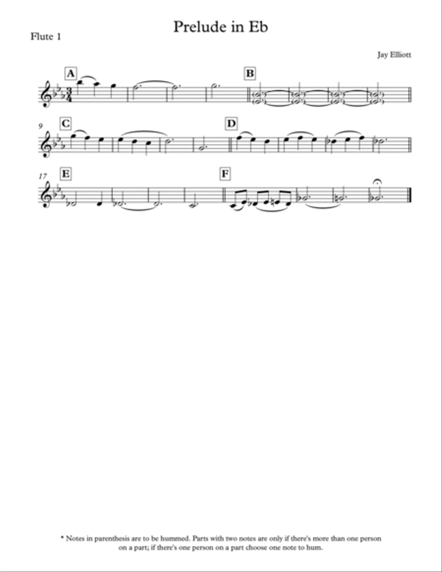 Prelude in Eb Prelude in Eb Woodwind Quintet scores gallery preview page 3
