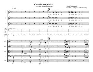 Coro das Maçadeiras - String orchestra score and parts