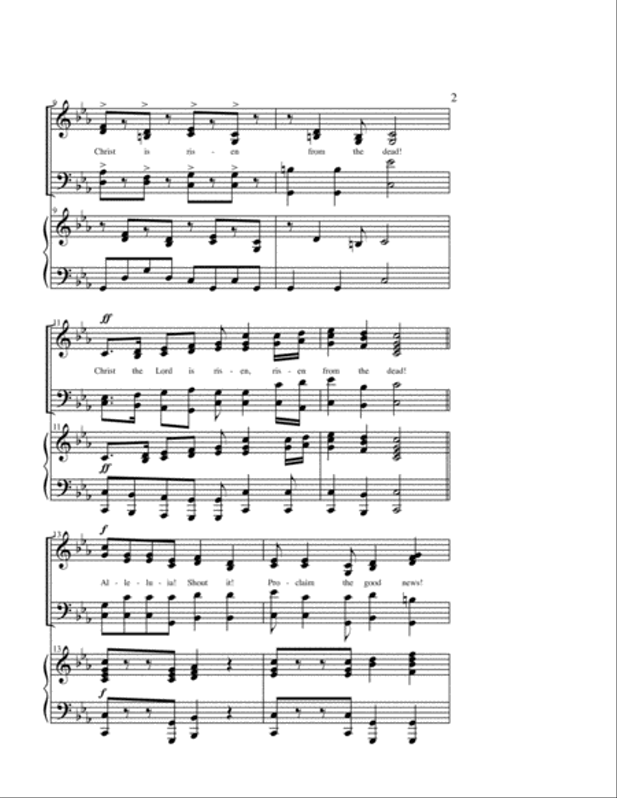 "Come With Great Elation" Choral Anthem SATB + trumpet, trombone, tuba