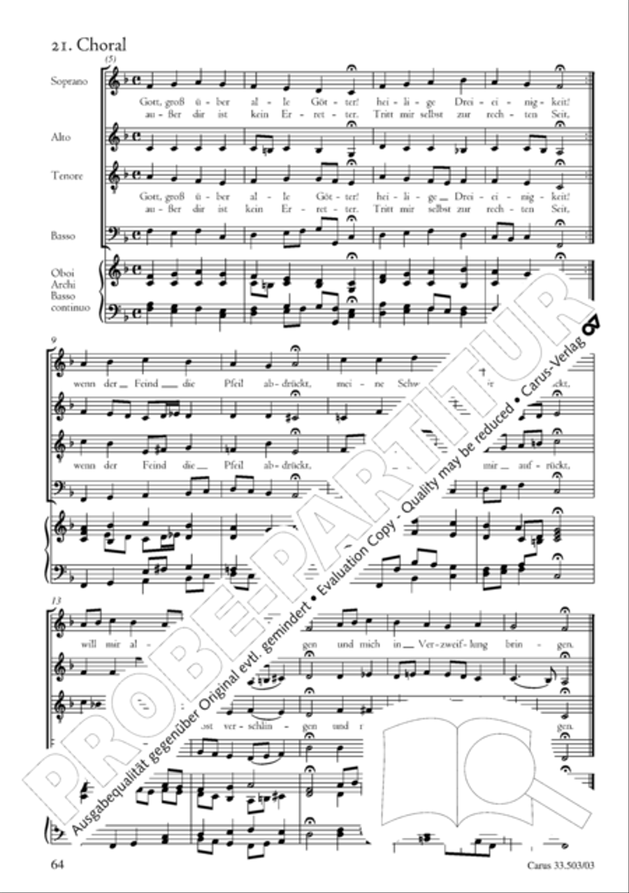 Passion according to St. Matthew (Passions-Musik nach dem Evangelisten Matthaus) SSATB scores gallery preview page 65