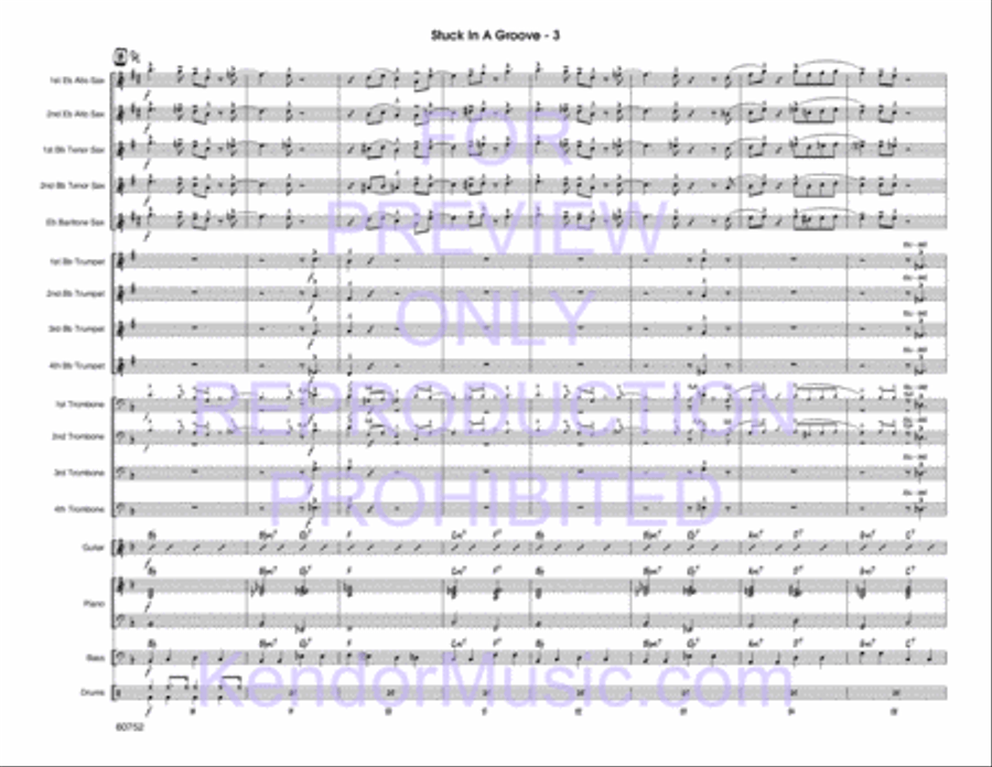 Stuck In A Groove Jazz Ensemble scores gallery preview page 4
