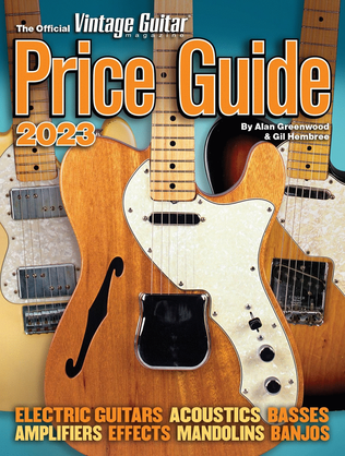 Book cover for The Official Vintage Guitar Magazine Price Guide 2023