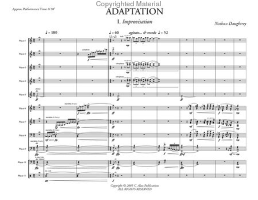 Adaptation Adaptation Percussion Ensemble scores gallery preview page 2