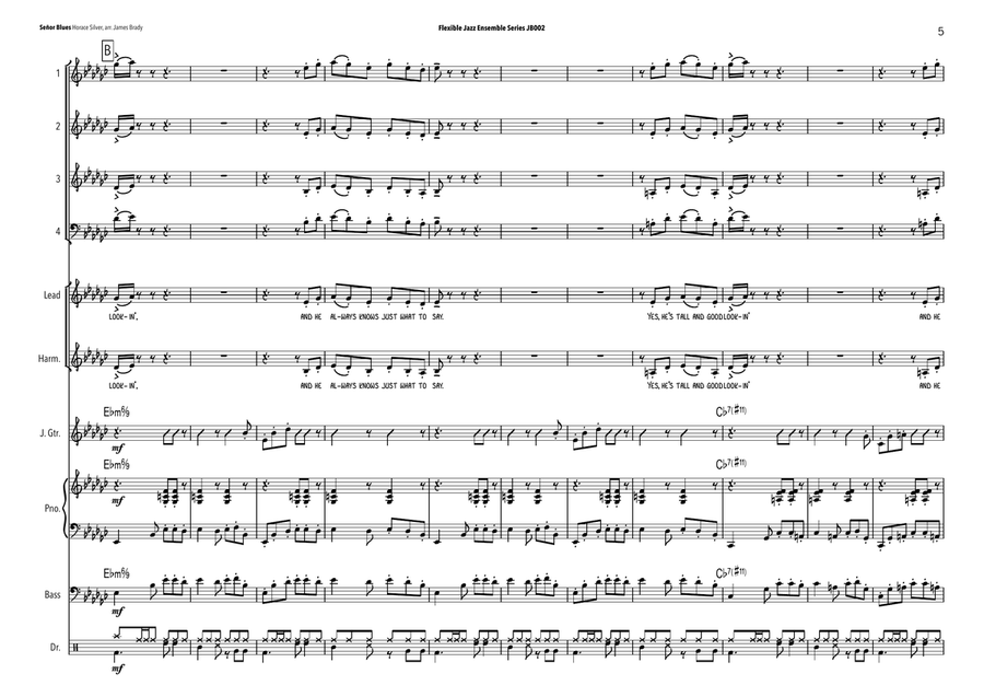 Senor Blues Jazz Ensemble scores gallery preview page 5