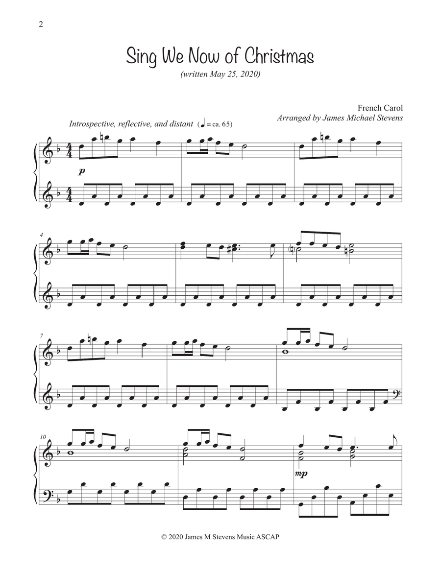 Quiet Christmas Piano Piano Solo scores gallery preview page 4