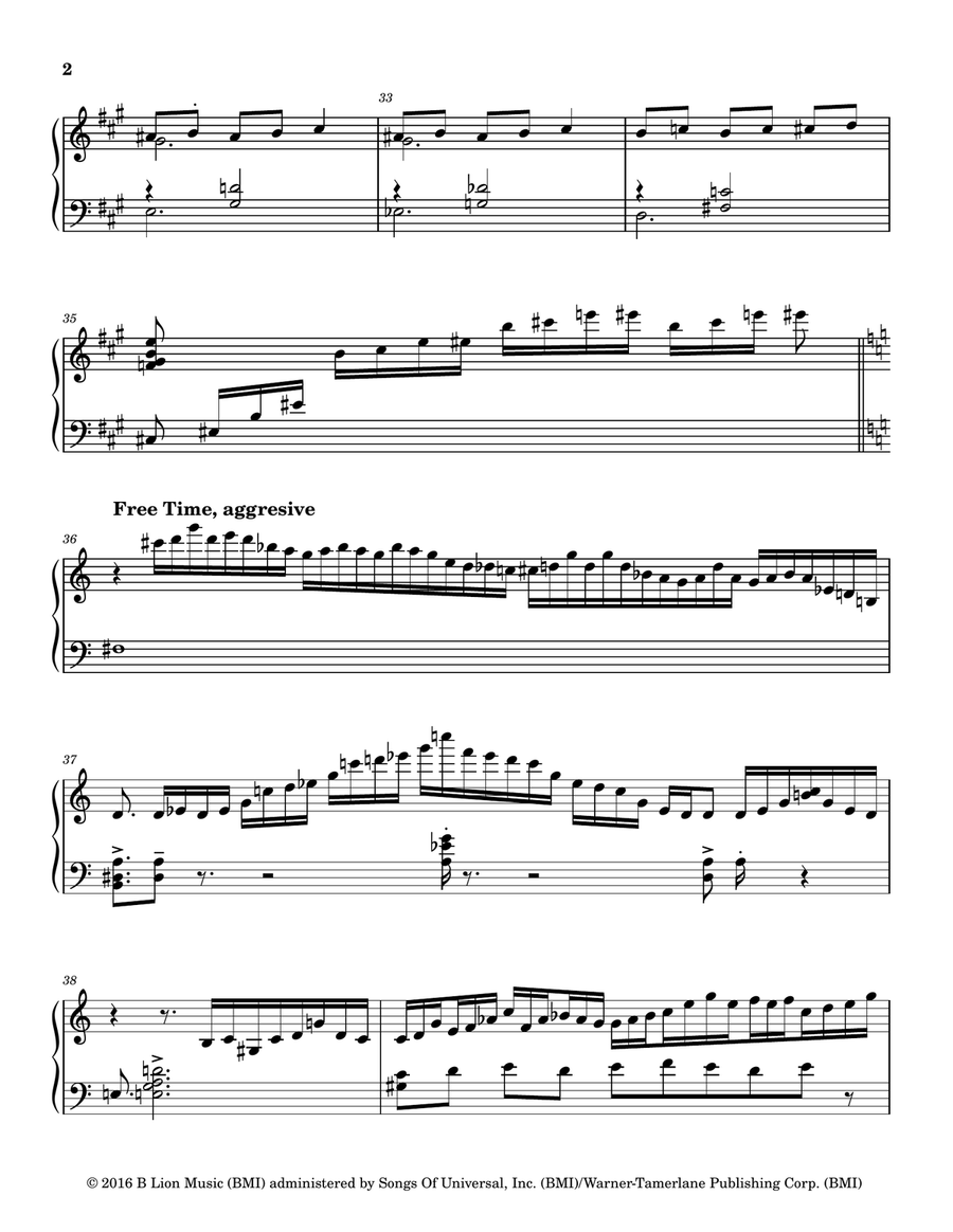 Mia & Sebastian's Theme Marimba scores gallery preview page 2