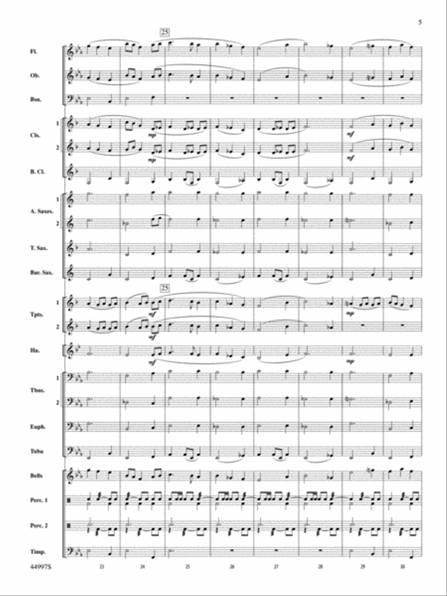 Pinwheels: Score Concert Band scores gallery preview page 5