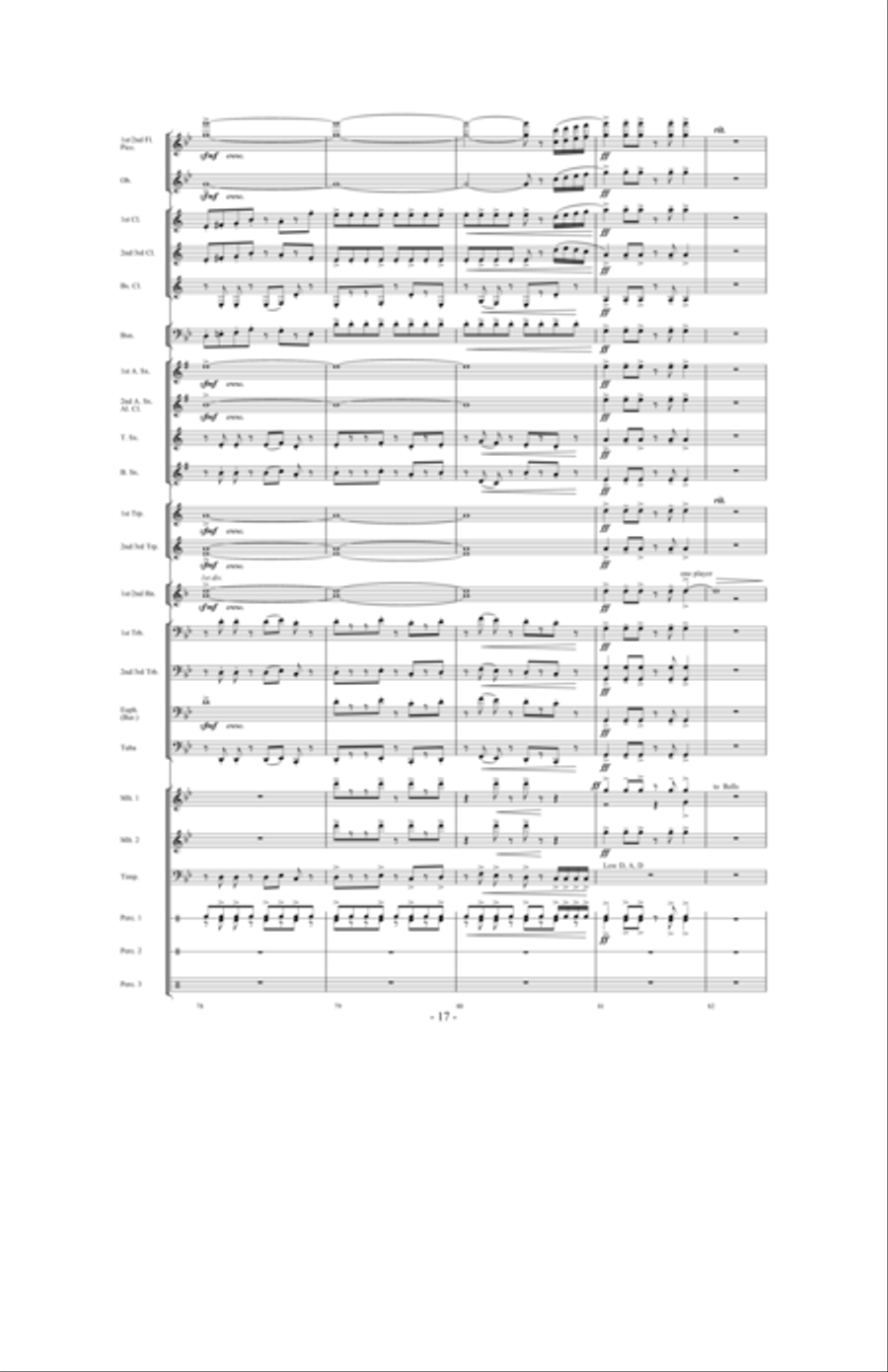 Toward the North Star Concert Band scores gallery preview page 16